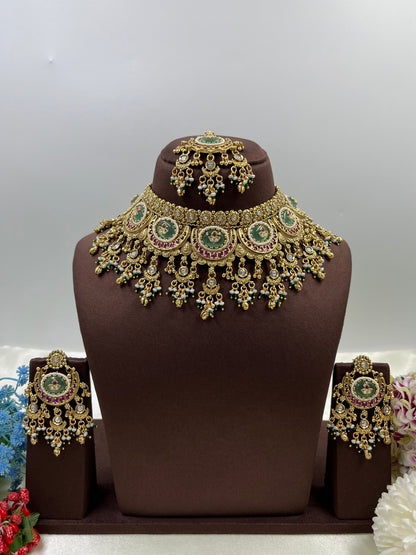 Nidhi Heritage Choker Necklace Set