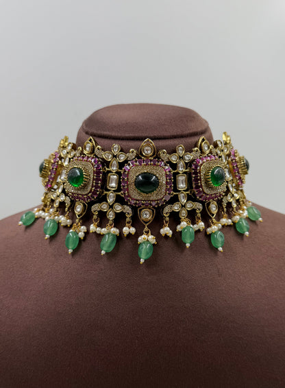 Drishti Victorian Choker Necklace Set