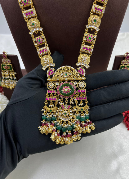 Sura Pachi Kundan Combo Set