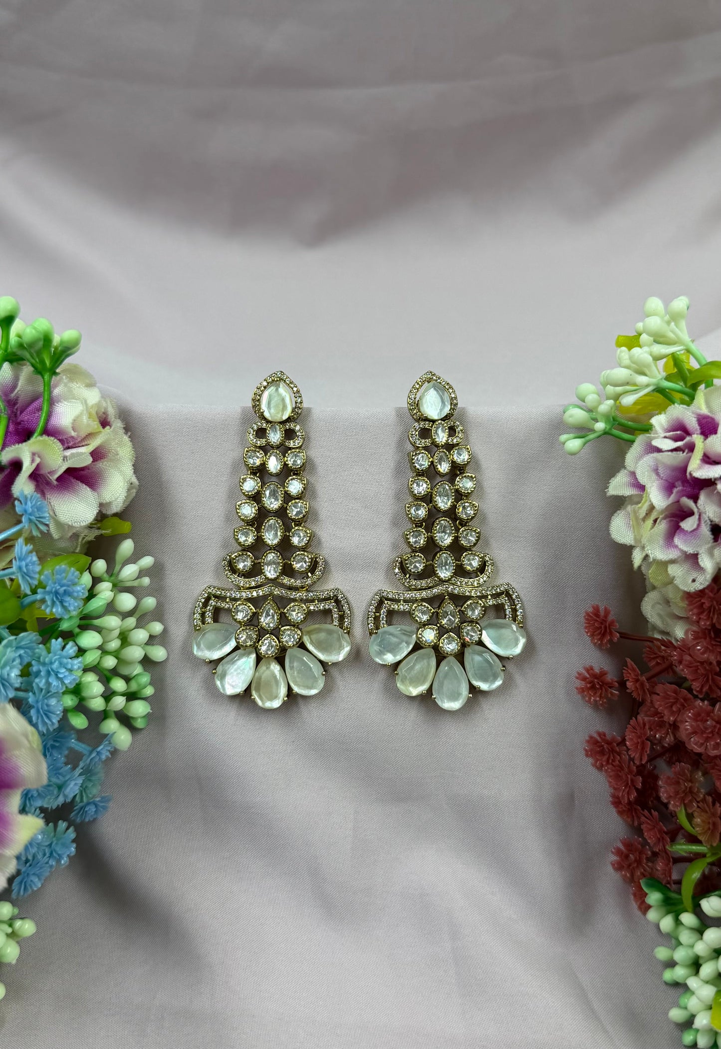 Maria Victorian Moissanite Earring