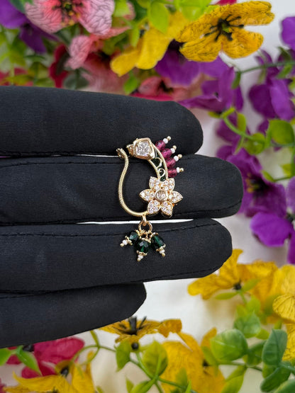Drishti Moissanite Nose Ring