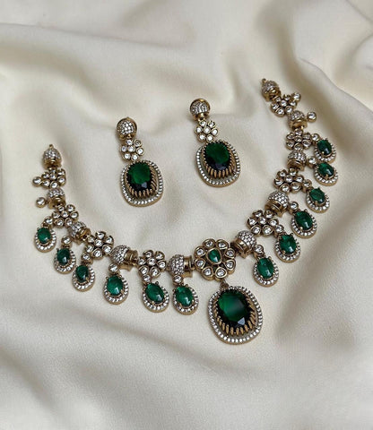 Zia Drop Victorian Necklace Set