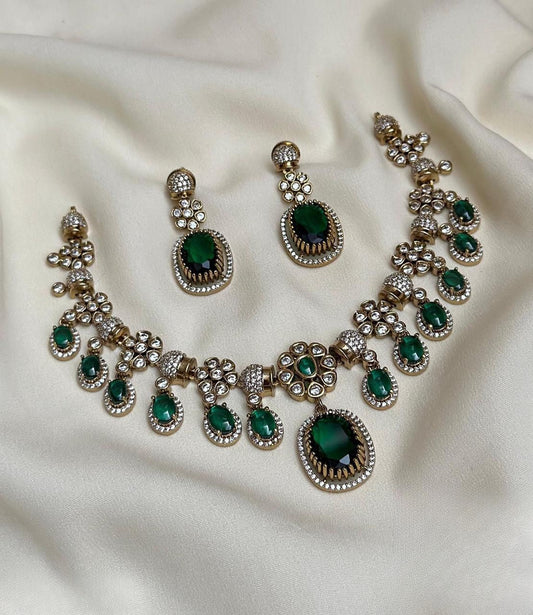 Zia Drop Victorian Necklace Set