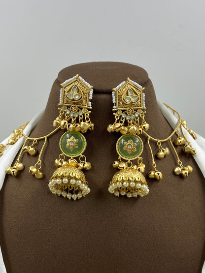 Dania Kashmiri Earing With Earchain