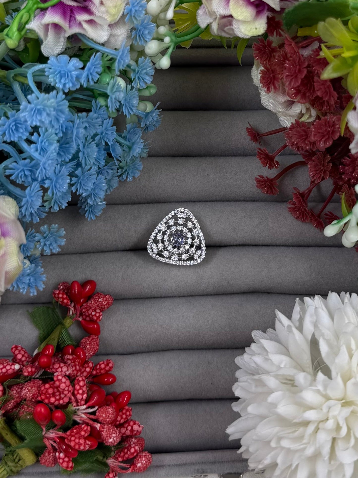 Norah American Diamond Ring (Adjustable)