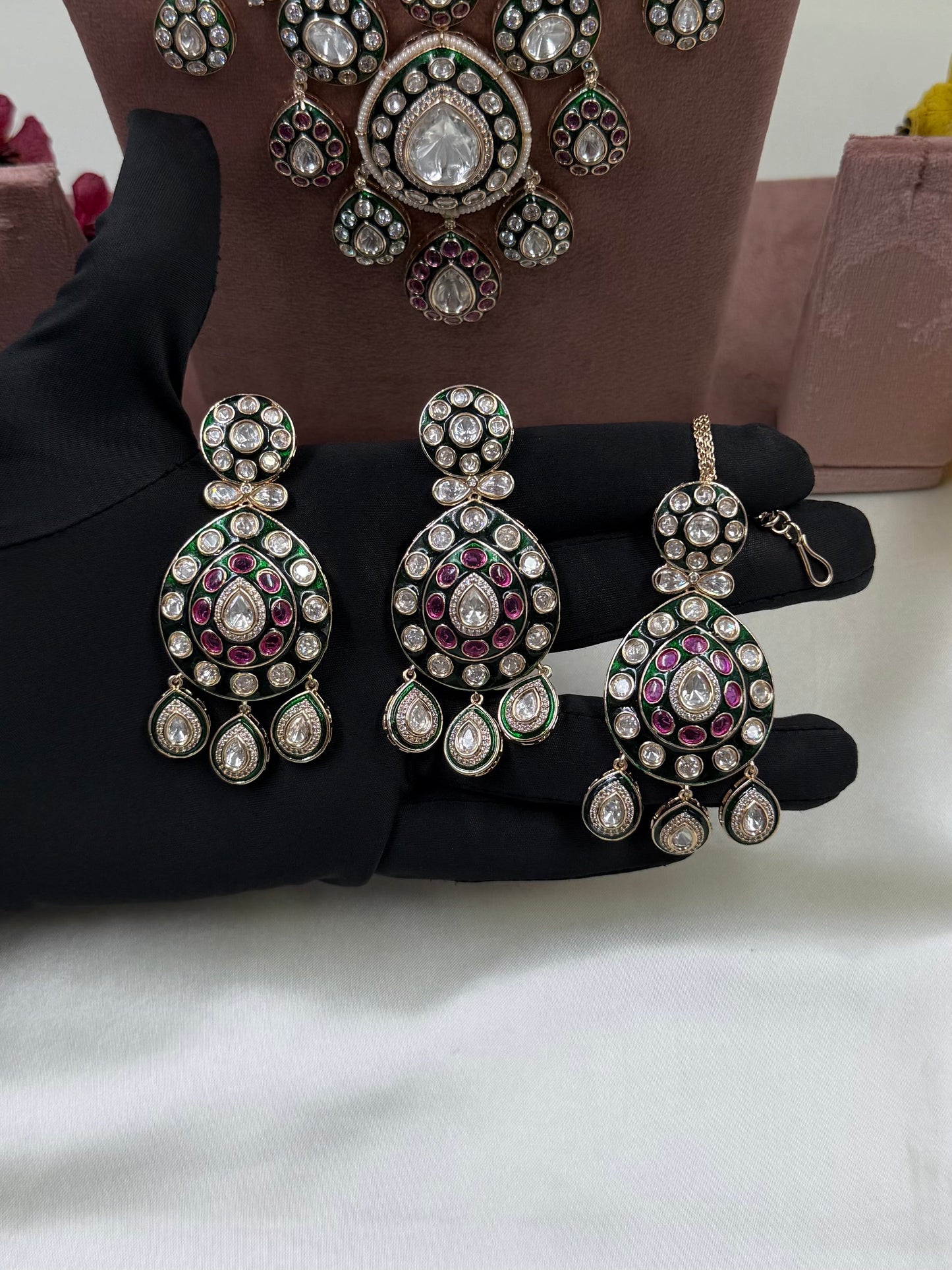 Raziya Moissanite Premium Combo Set