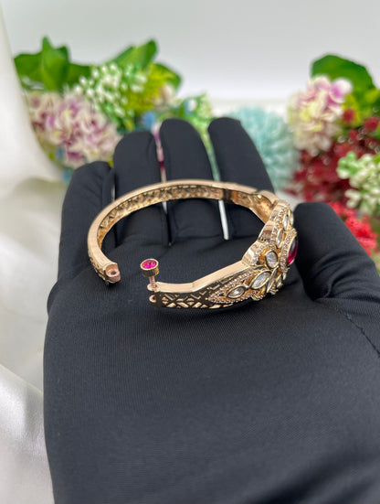 Adira Moissanite Kundan Bracelet