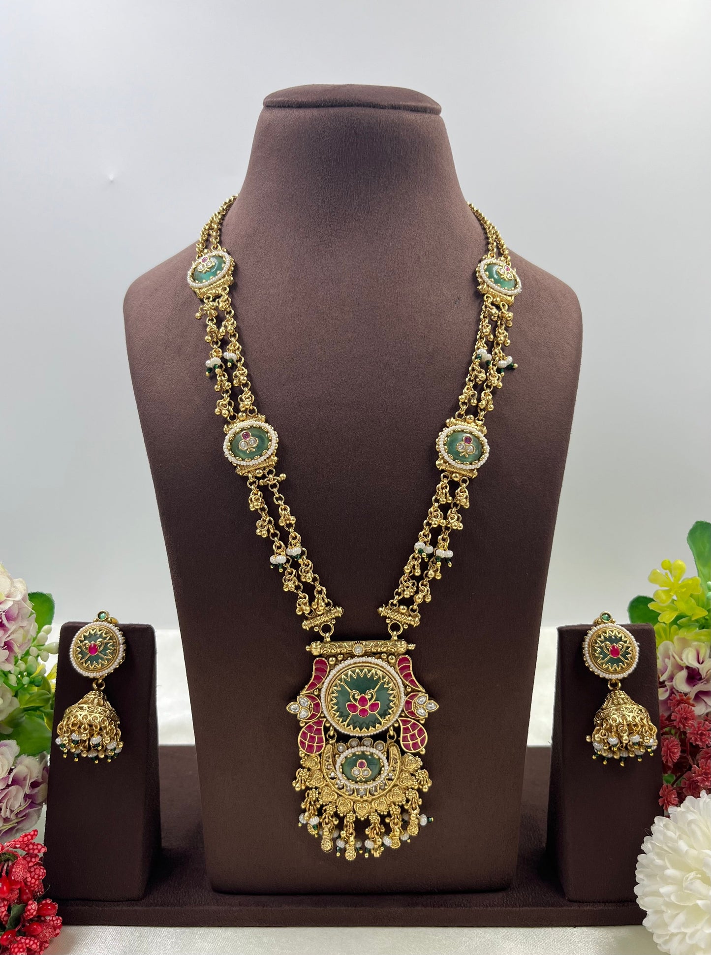 Heena Heritage Long Necklace Set