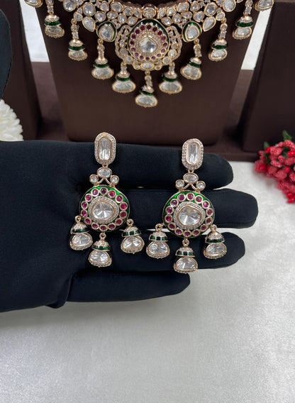 Rosina Combo Moissanite Kundan Necklace