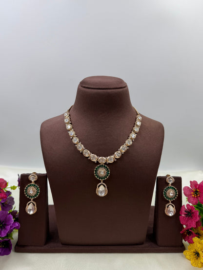 Mugdha Moissanite Delicate Necklace