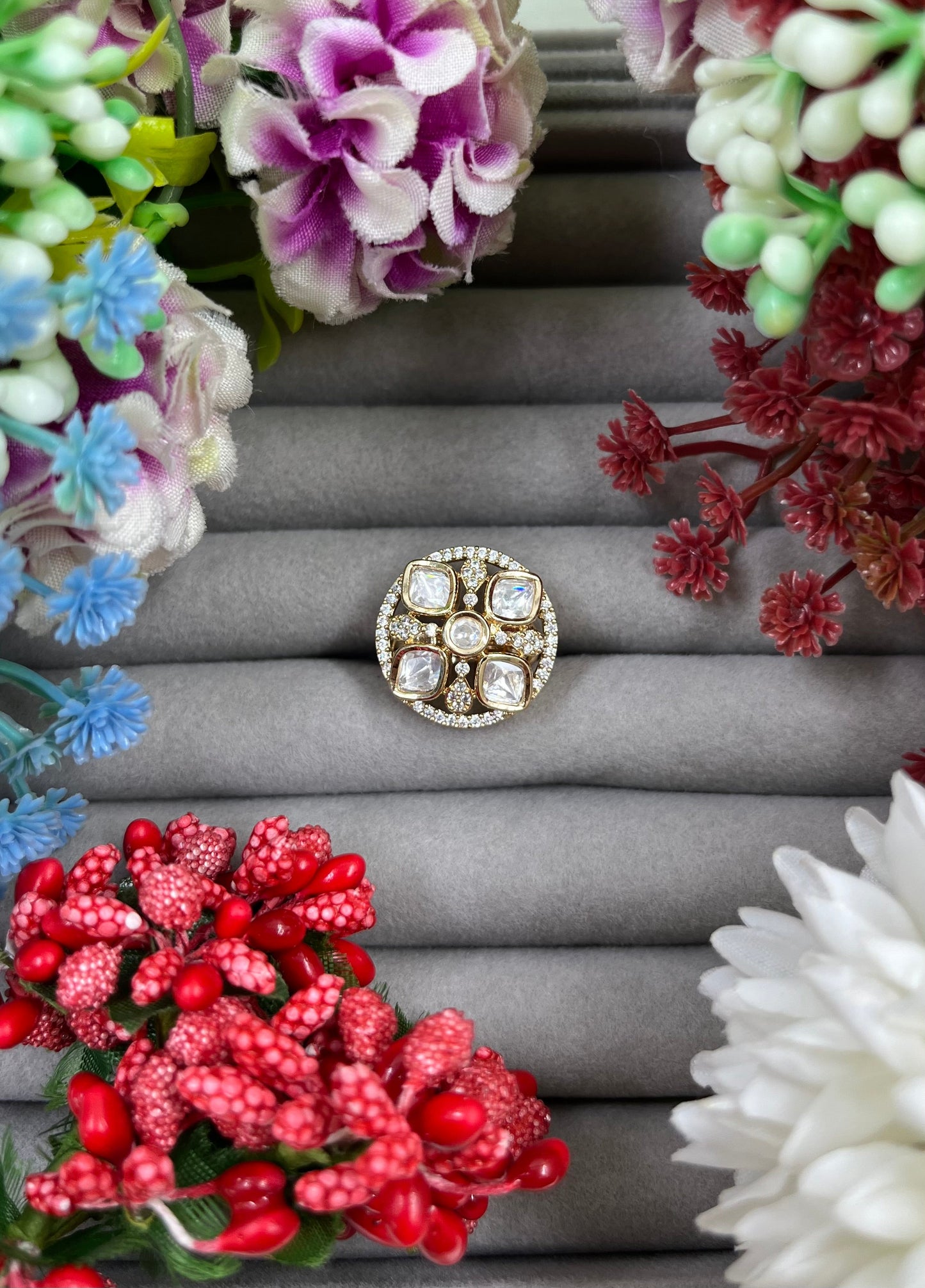 Aditi Moissanite Ring