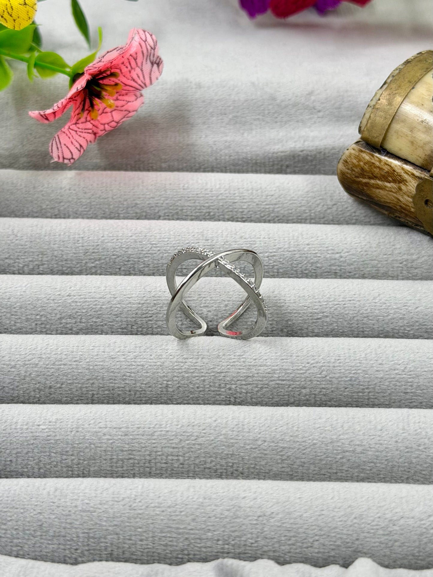 Amelia Anti-Tarnish Stainless Steel Ring (Adjustable)