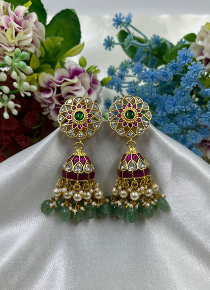 Ganga Jadau Pachi Kundan Jumka