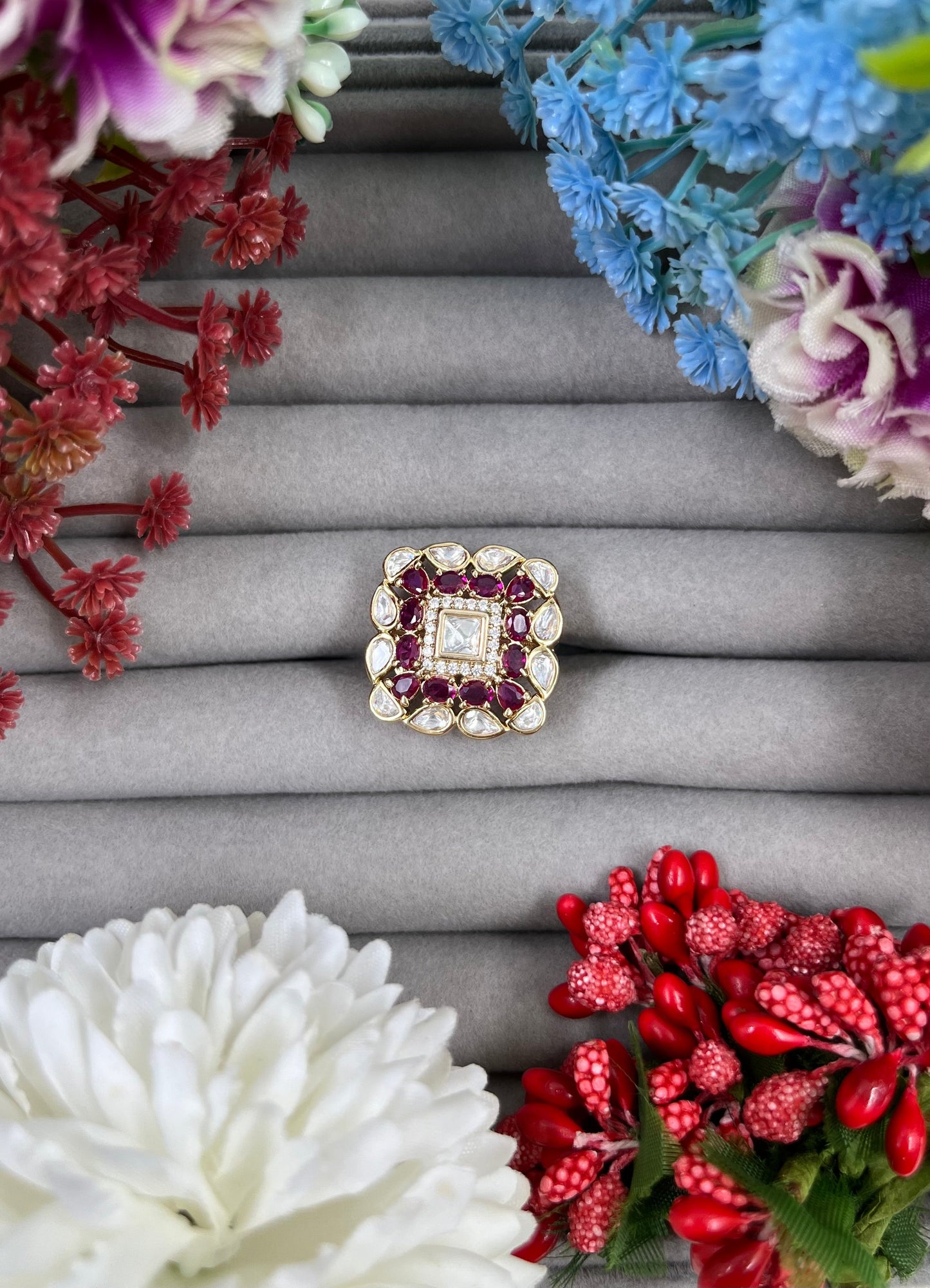 Nanda Moissanite Premium Ring