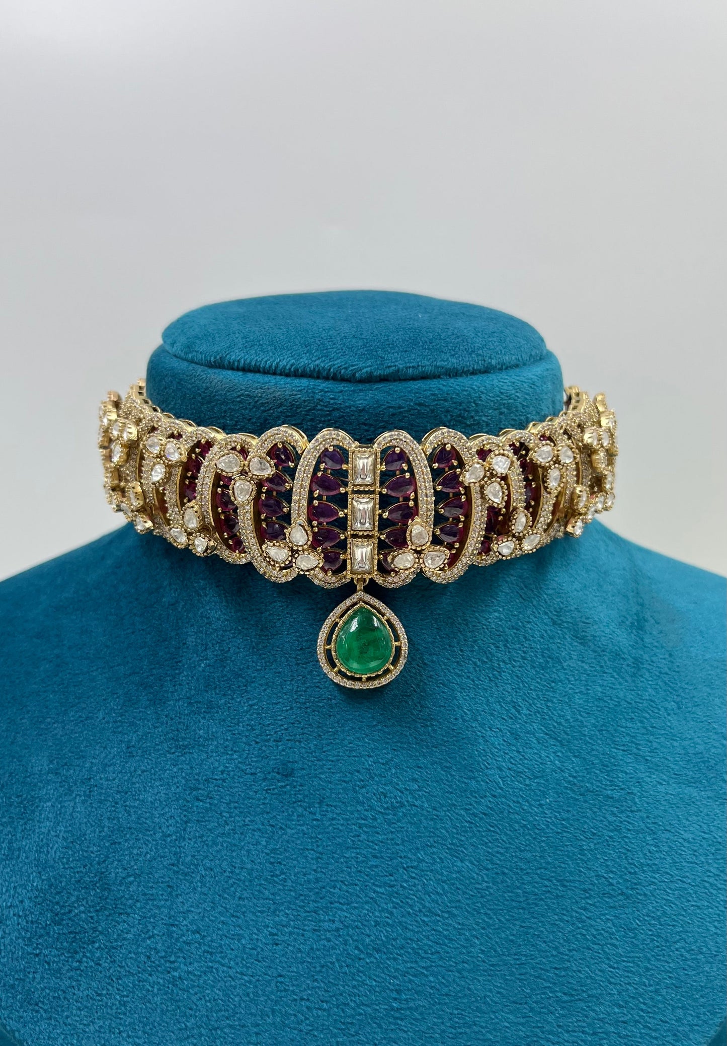Rutzz Jaipuri Kundan Necklace Set