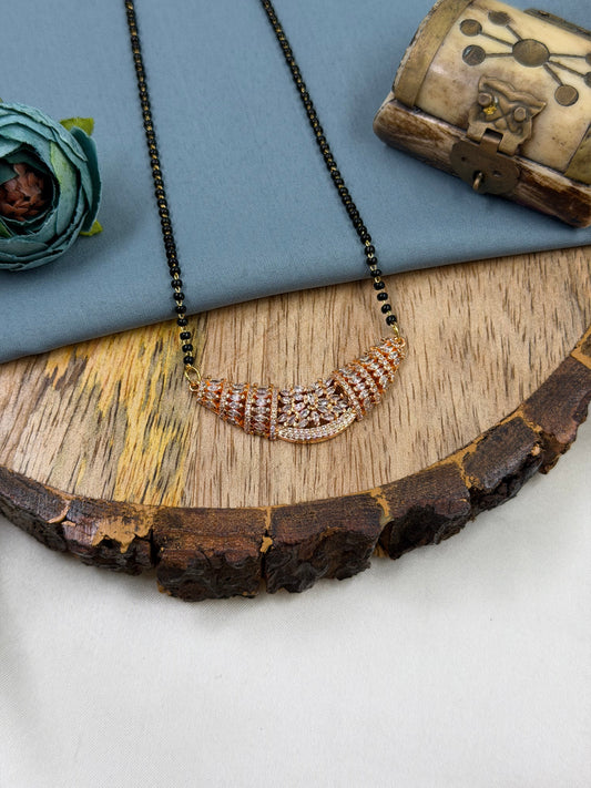 Royal Curved Rose Gold Mangalsutra