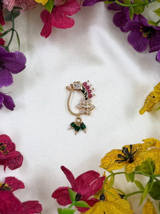 Drishti Moissanite Nose Ring