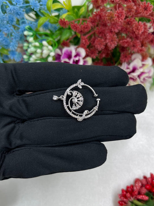 Isha American Diamond Nose Ring