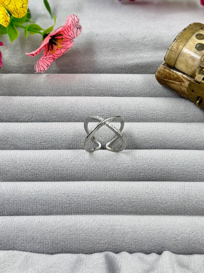 Amelia Anti-Tarnish Stainless Steel Ring (Adjustable)