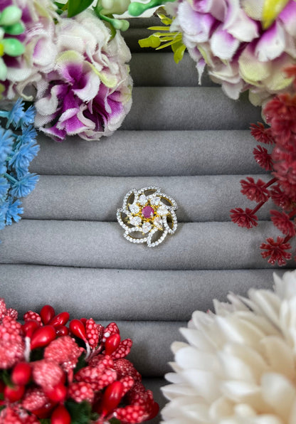 Myra Dual Tone Ad Ring