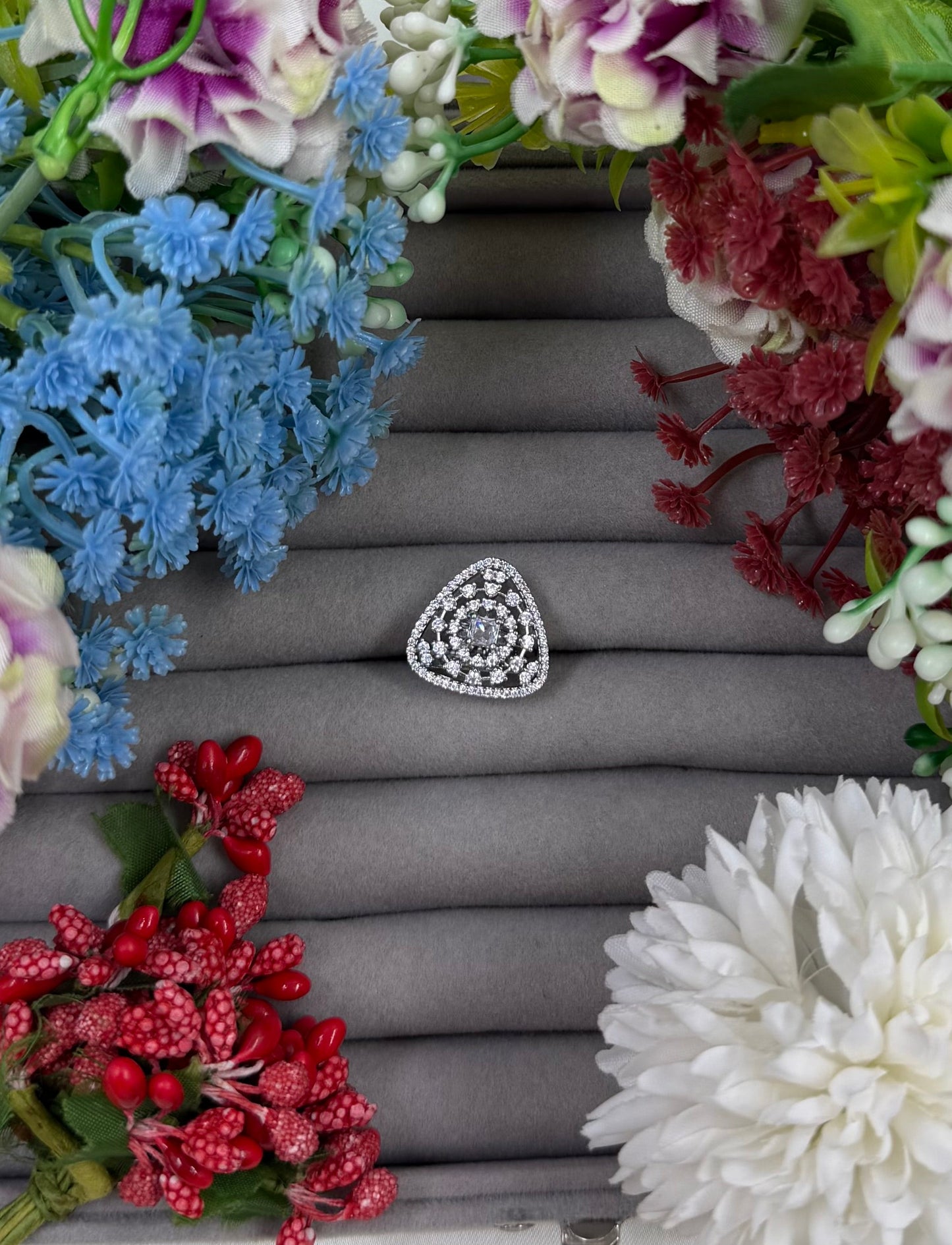 Norah American Diamond Ring (Adjustable)