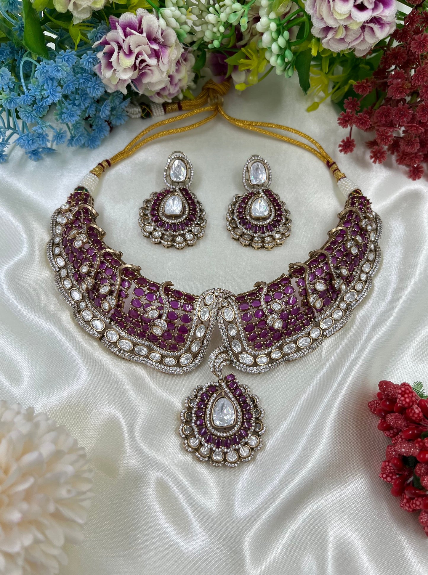 Aisha Premium Kundan Necklace