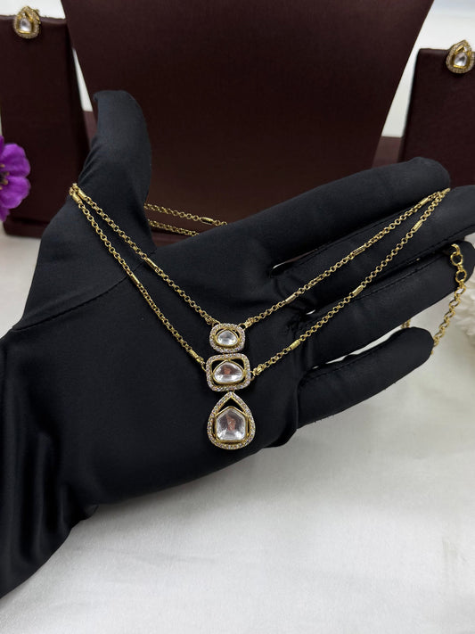 Sheetal Drop Victorian chain Pendant