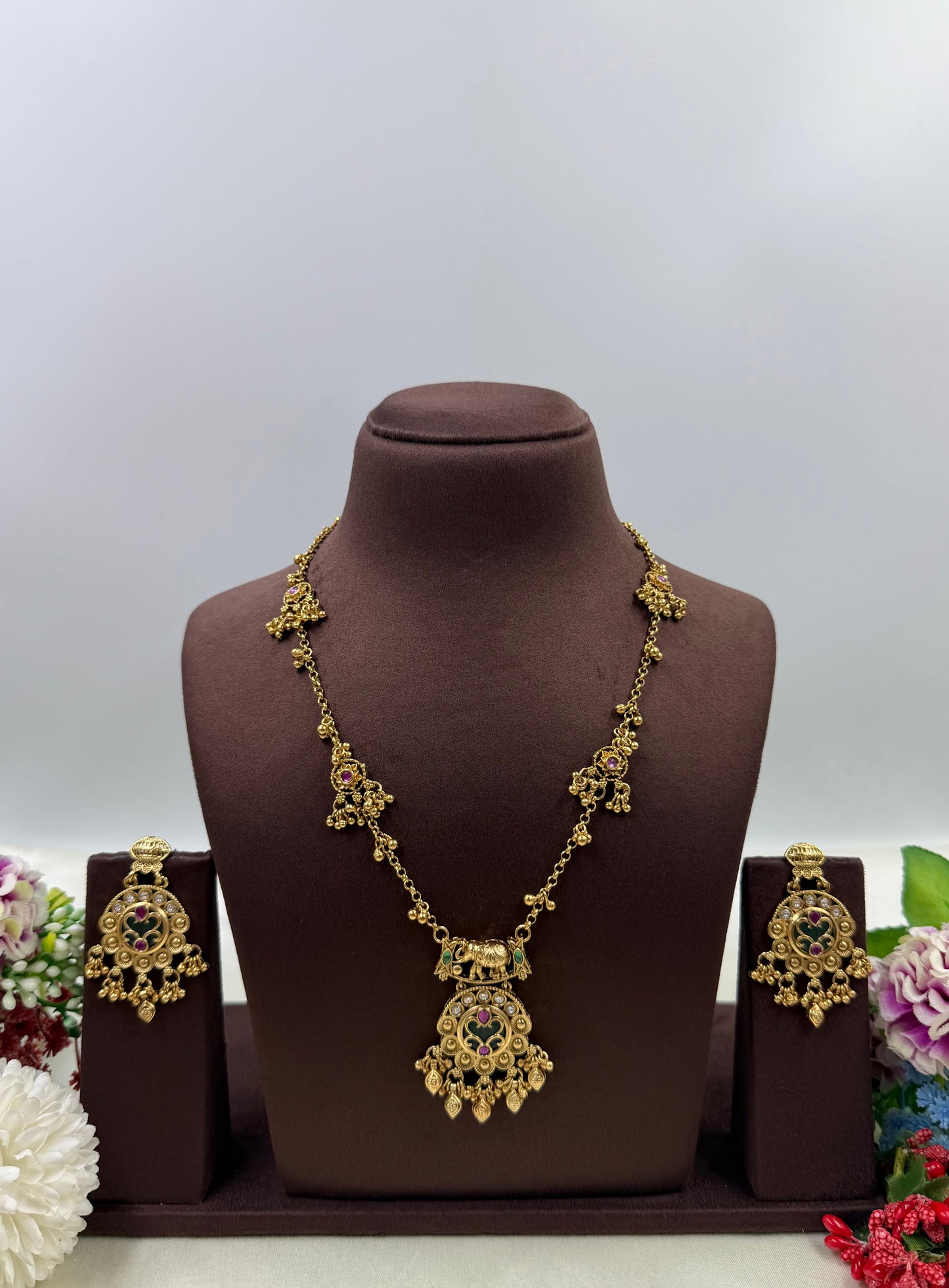 Janvi Heritage Semi Long Necklace