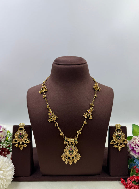 Janvi Heritage Semi Long Necklace
