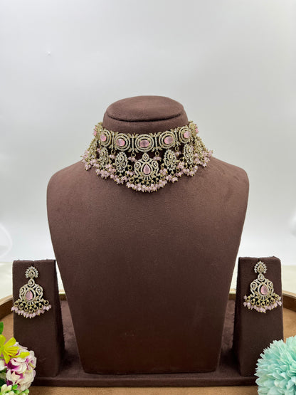 Lora Premium Victorian Choker Necklace Set