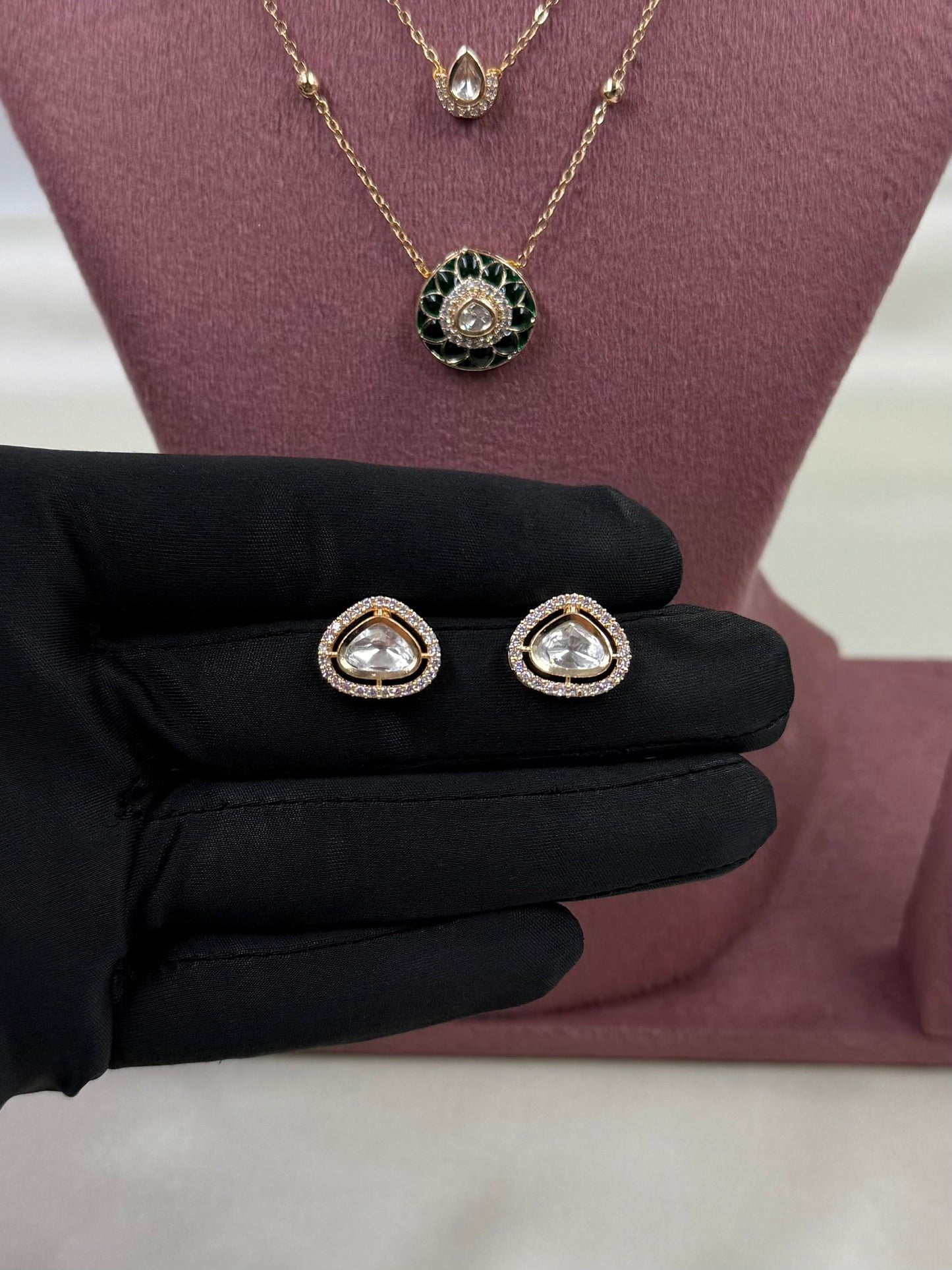 Minal Moissanite Chain Pendant