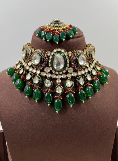 Bani Polki Kundan Choker Necklace Set