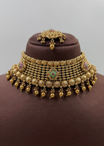 Lakshmi South Indian Choker Necklace Set