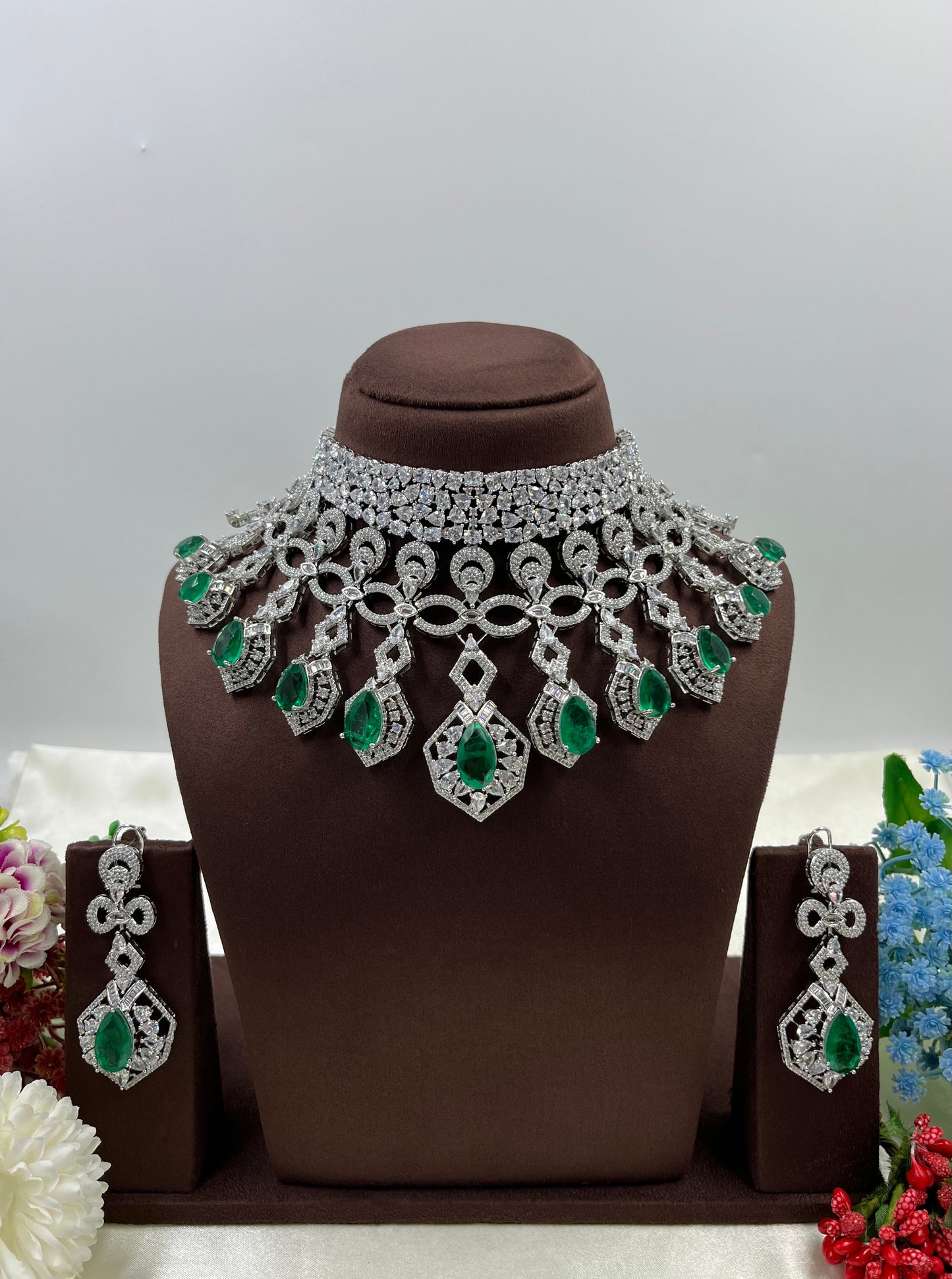 Revati American Dimond Choker Necklace