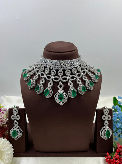 Revati American Dimond Choker Necklace