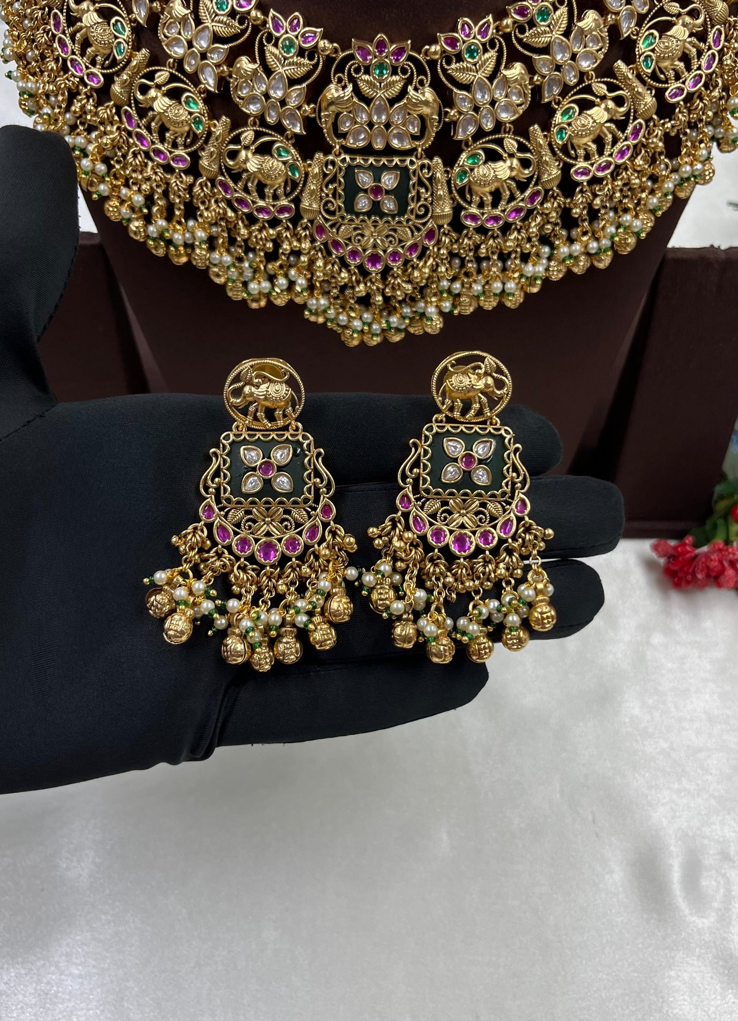 Mirabai Heritage Semi Bridal Set