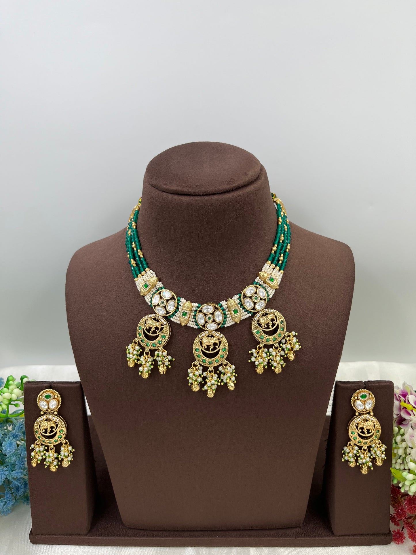 Anaya  Heritage Premium Moti Necklace