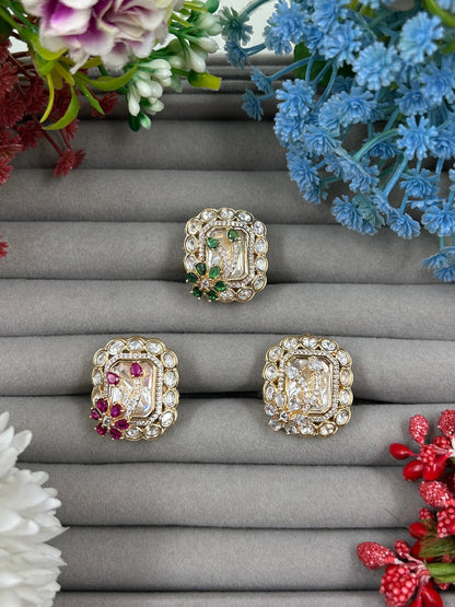 Maira Moissanite Ring (Adjustable)