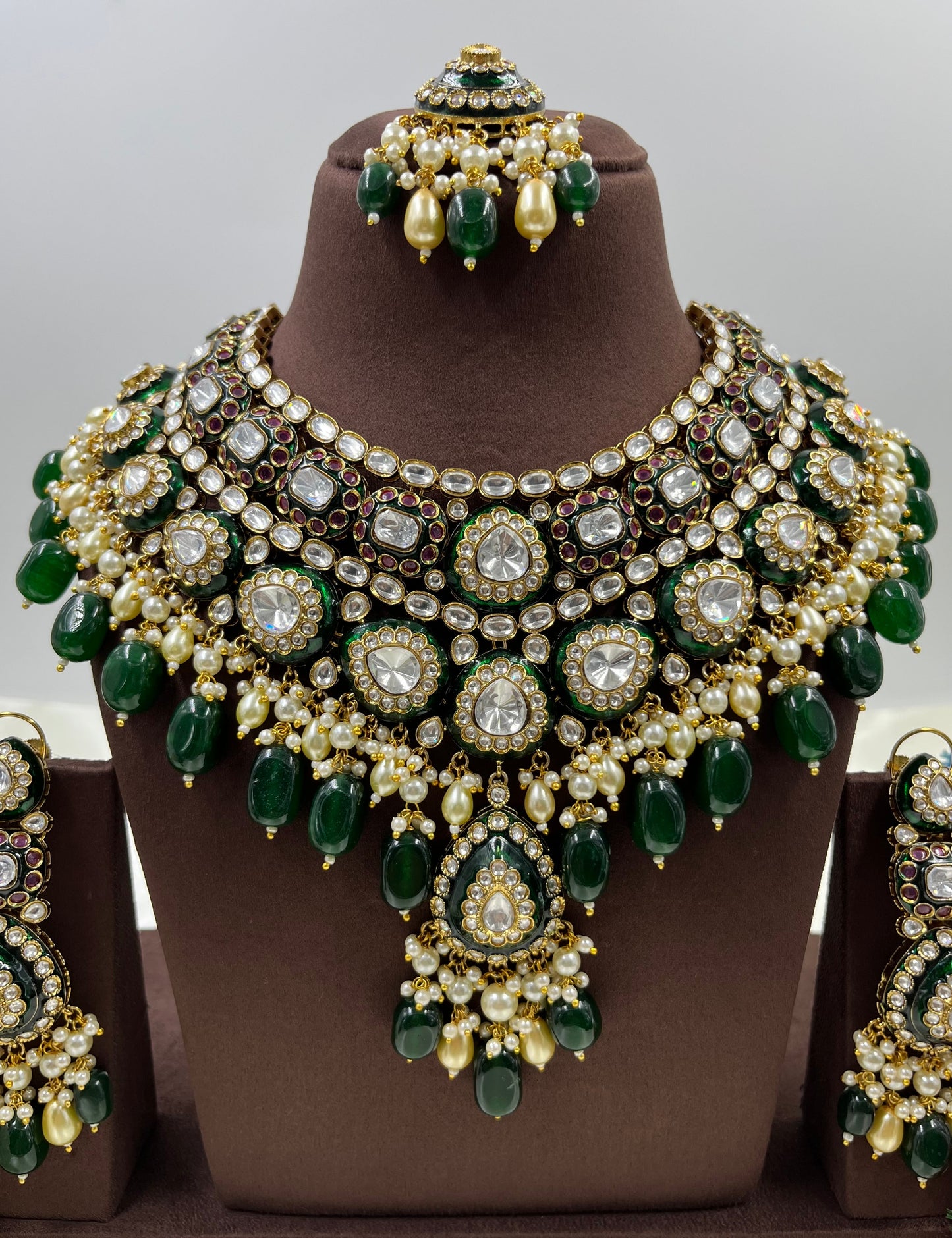 Esha Polki Kundan Necklace Set