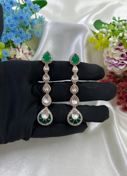 Tara Moissanite Drop Earing