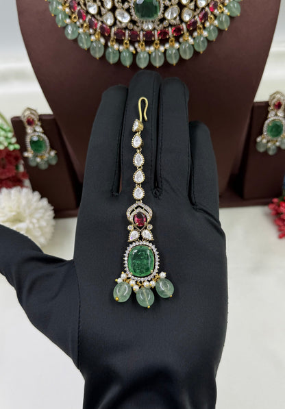 Anita Victorian Semi Bridal Choker Necklace Set