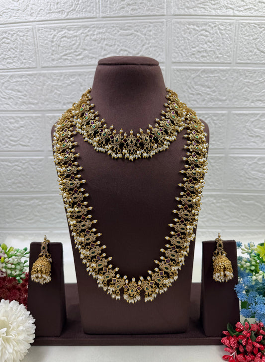 Kangana Traditional Combo Necklace Set