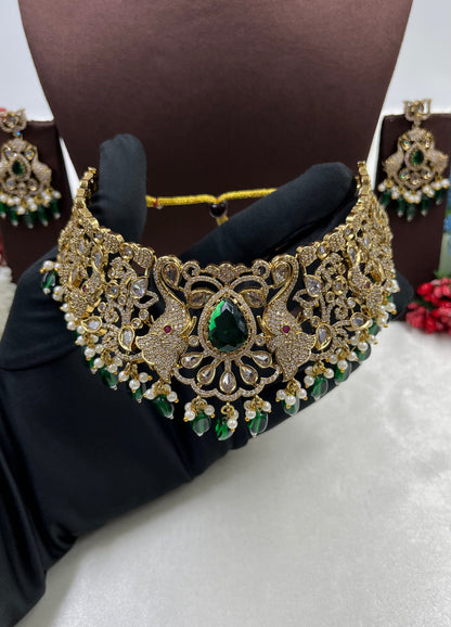 Heena Victorian Choker Necklace Set