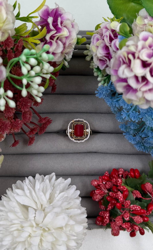 Aaratrika American Diamond Ring (Adjustable)