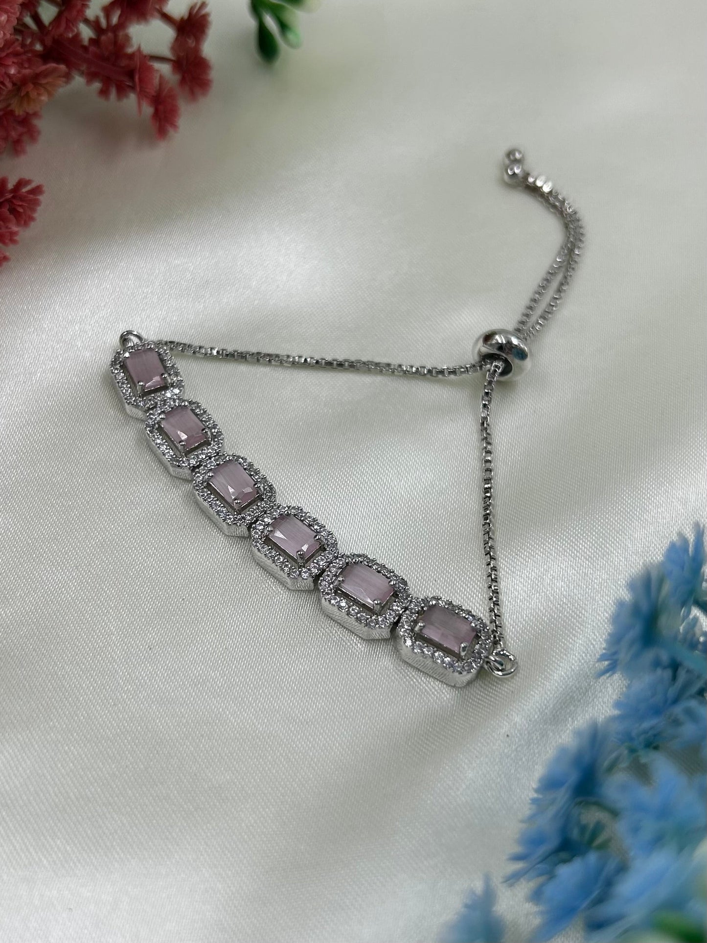 Pihu American Diamond Bracelet (Adjustable)