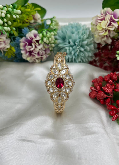 Adira Moissanite Kundan Bracelet