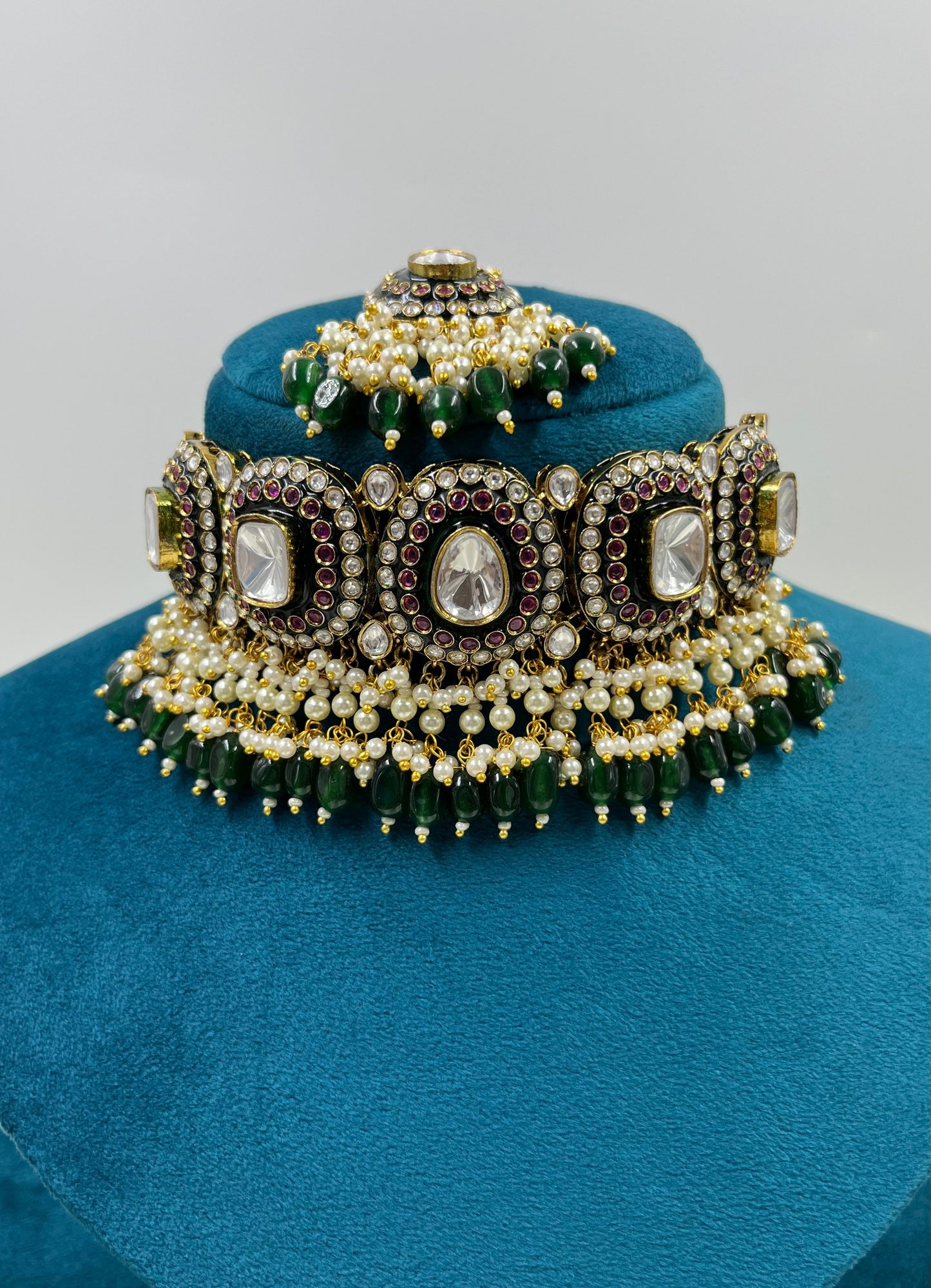 Arpita Polki Kundan Choker Necklace Set