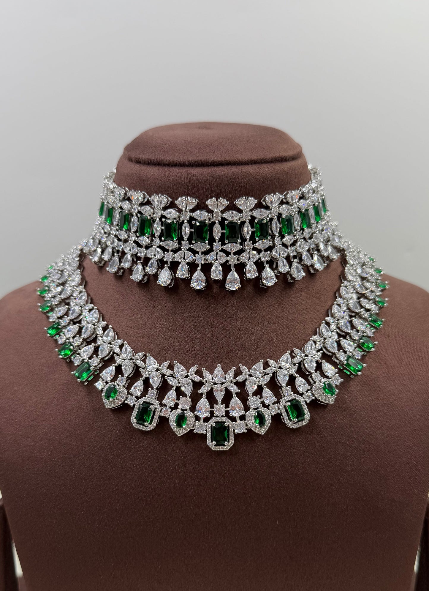 Priya American Diamond Premium Combo Set