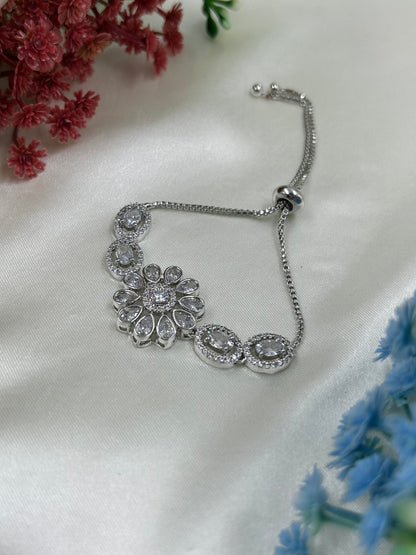 Nancy American Diamond Bracelet (Adjustable)