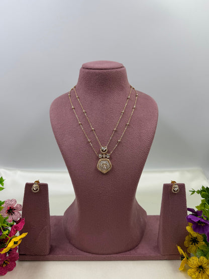 Kavita Moissanite Chain Pendant